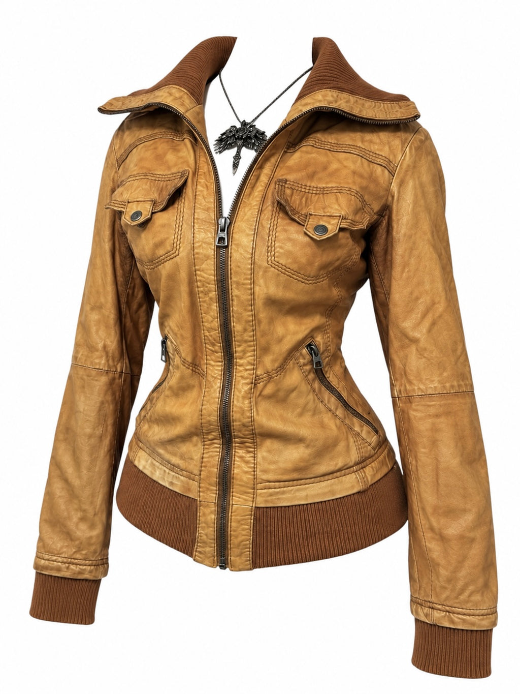 Vintage Shearling Leather Jacket