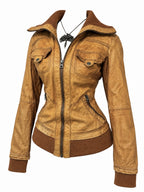 Vintage Shearling Leather Jacket