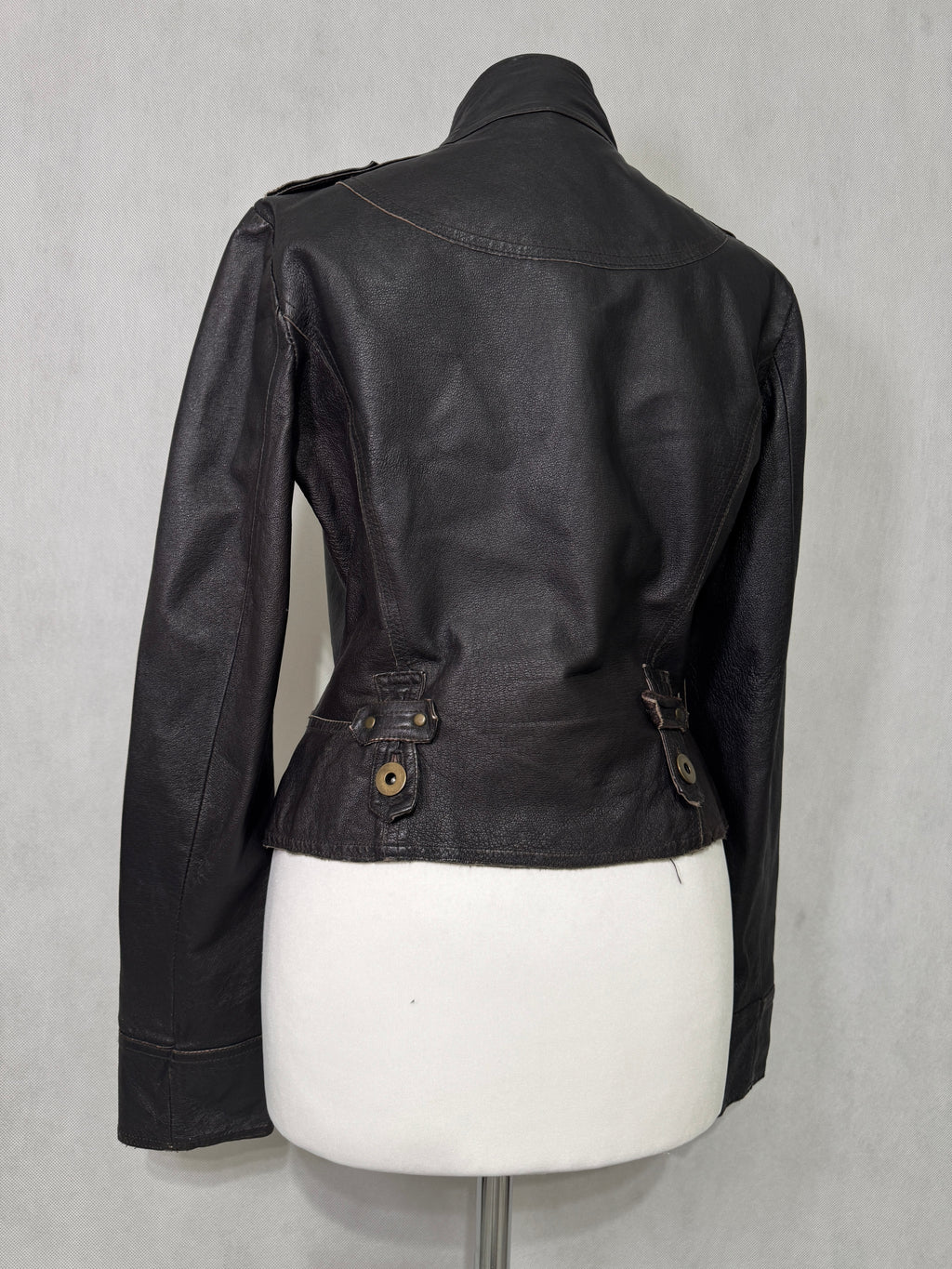Vintage Black Real Leather Jacket