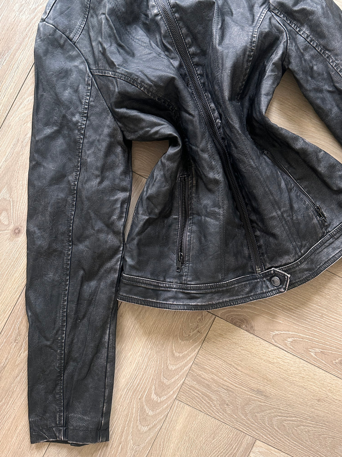 Avant Garde Grey Leather Jacket