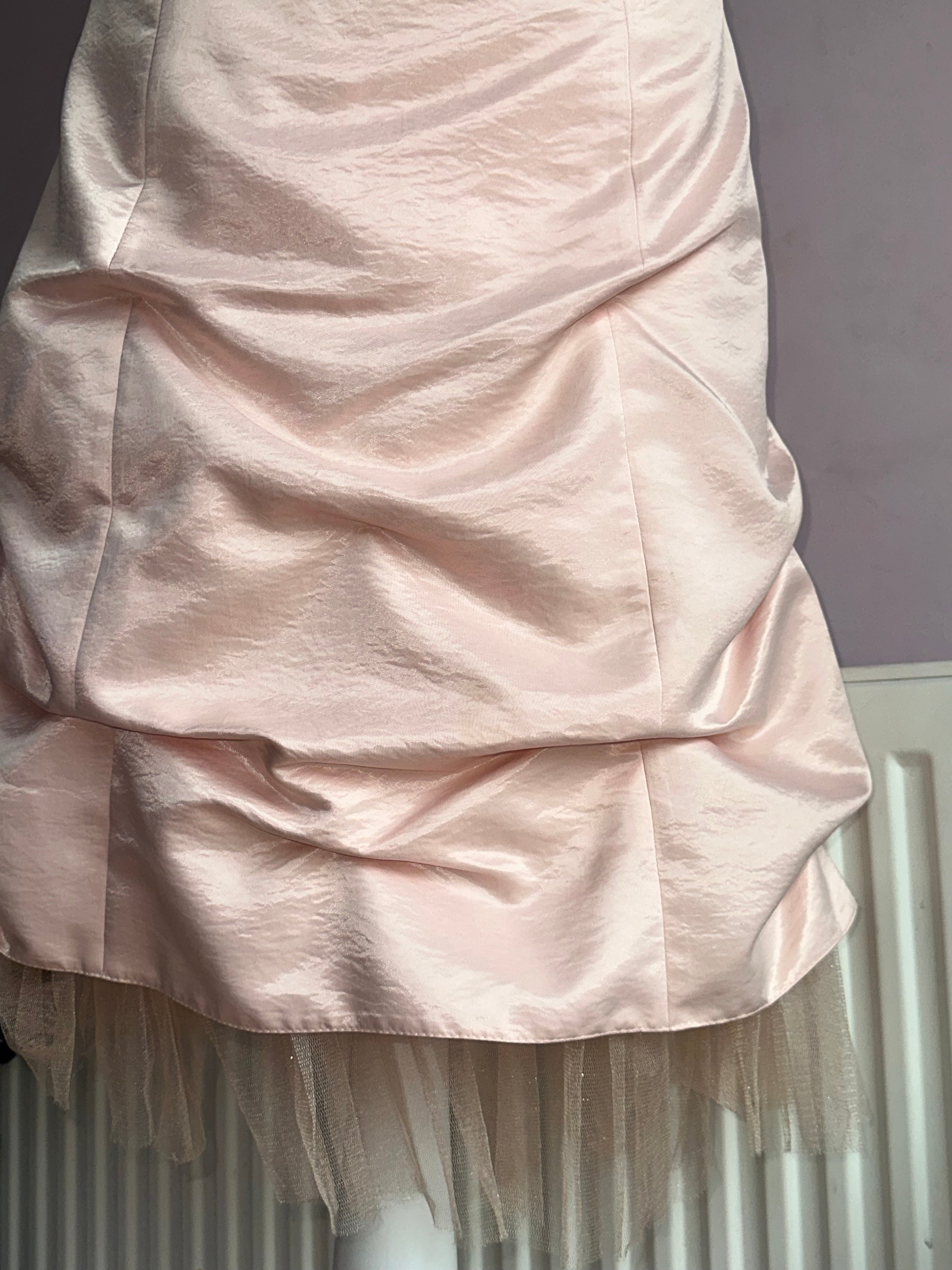 Light pink diamond elegant dress