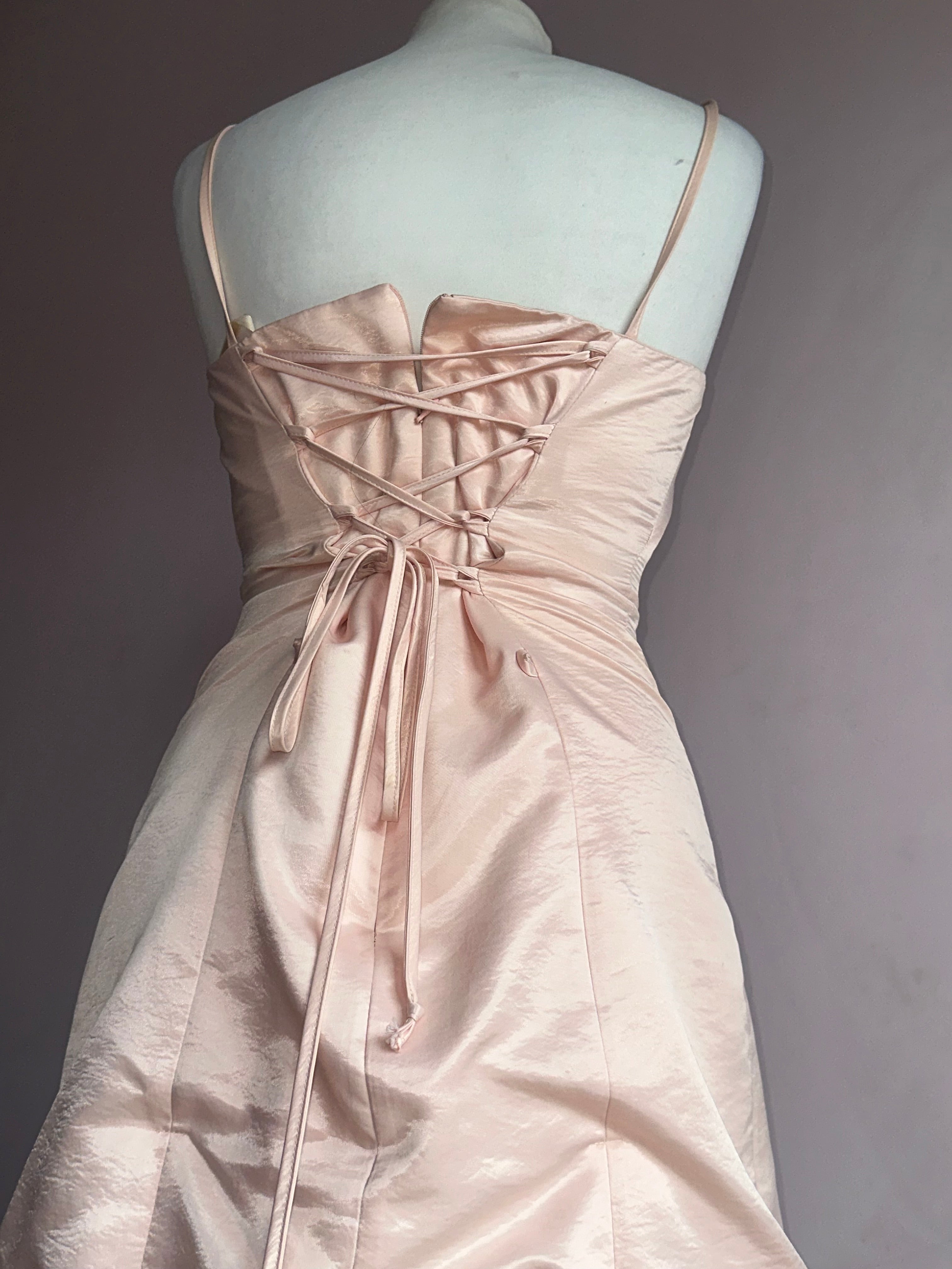 Light pink diamond elegant dress