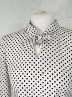 Vintage 60s preppy Polka dot elegant shirt