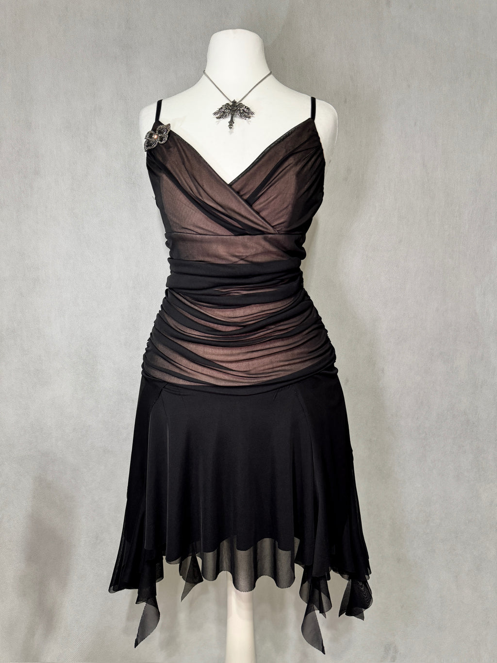 Dark Romance Draped Dress