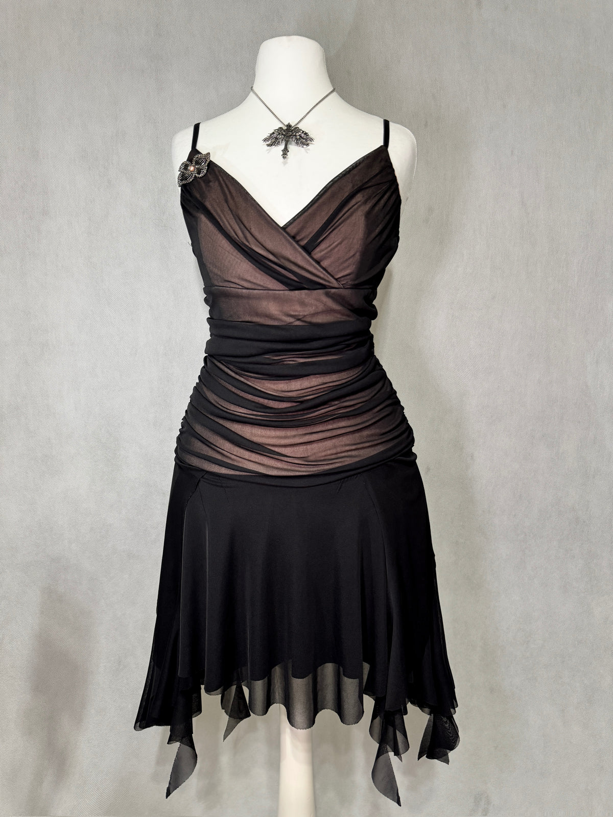 Dark Romance Draped Dress