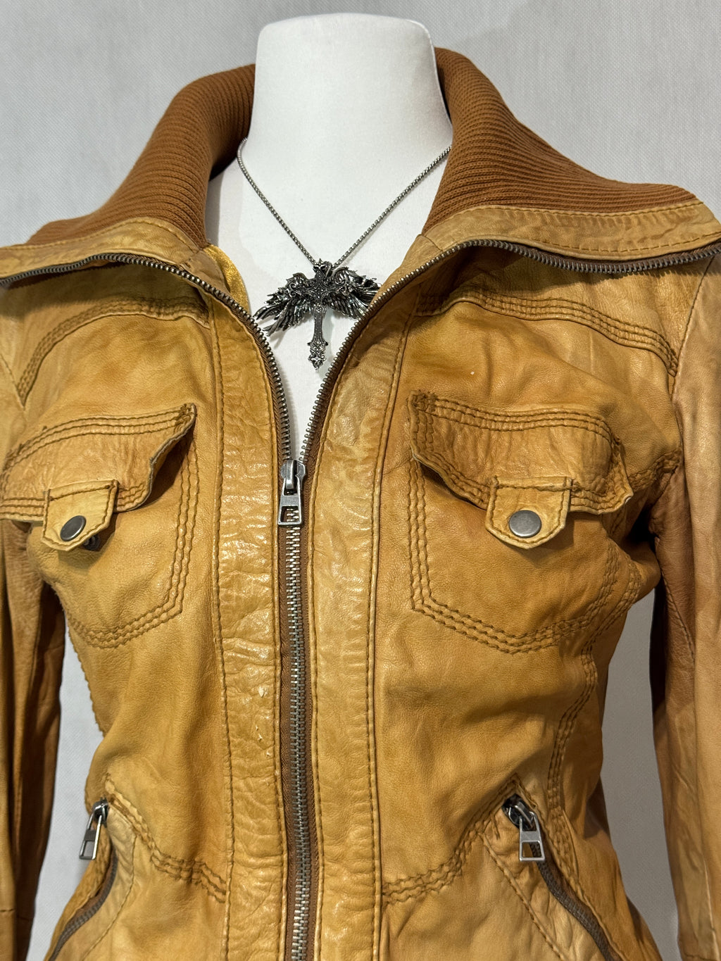Vintage Shearling Leather Jacket