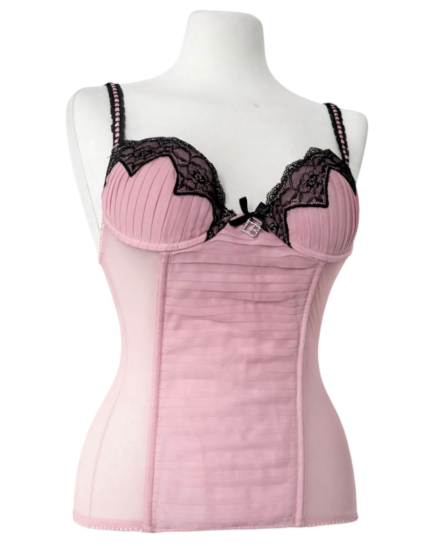 Pink corset top