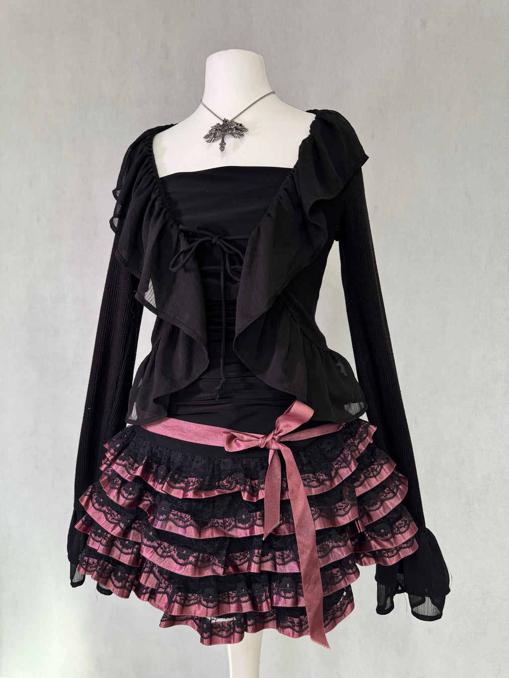 Pink Ribbon Gothic Dress