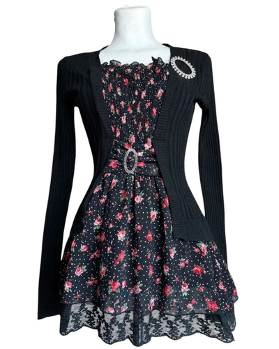Vintage J-Fashion Floral Doll Set