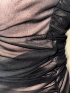 Dark Romance Draped Dress