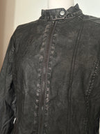 Avant Garde Grey Leather Jacket