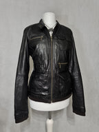 Black Utility Leather Jacket
