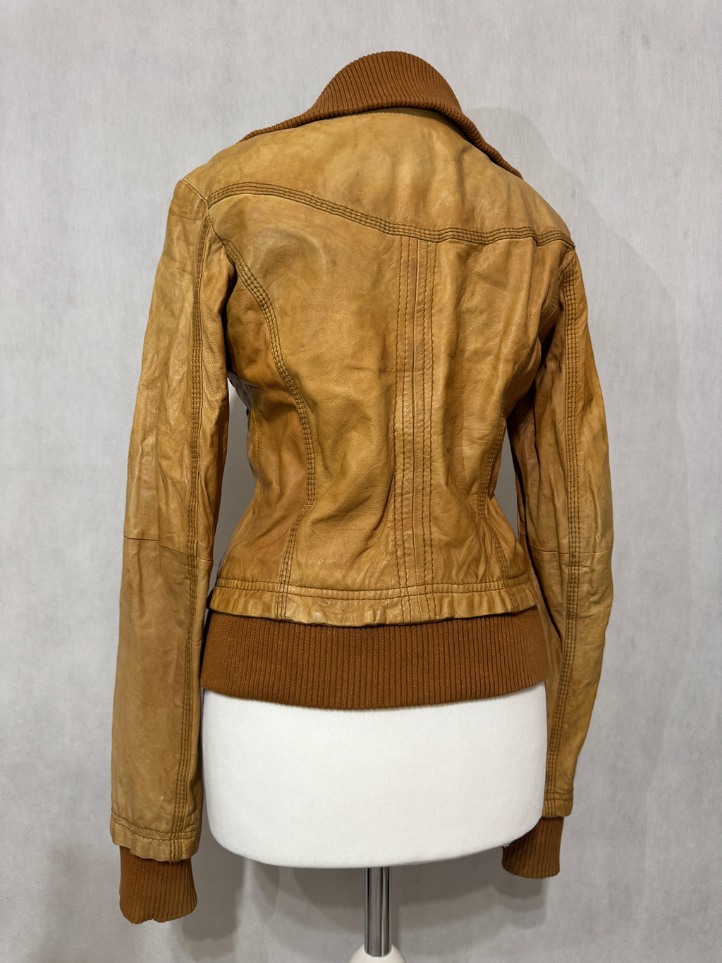 Vintage Shearling Leather Jacket