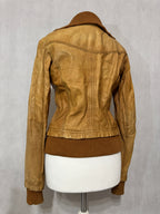 Vintage Shearling Leather Jacket
