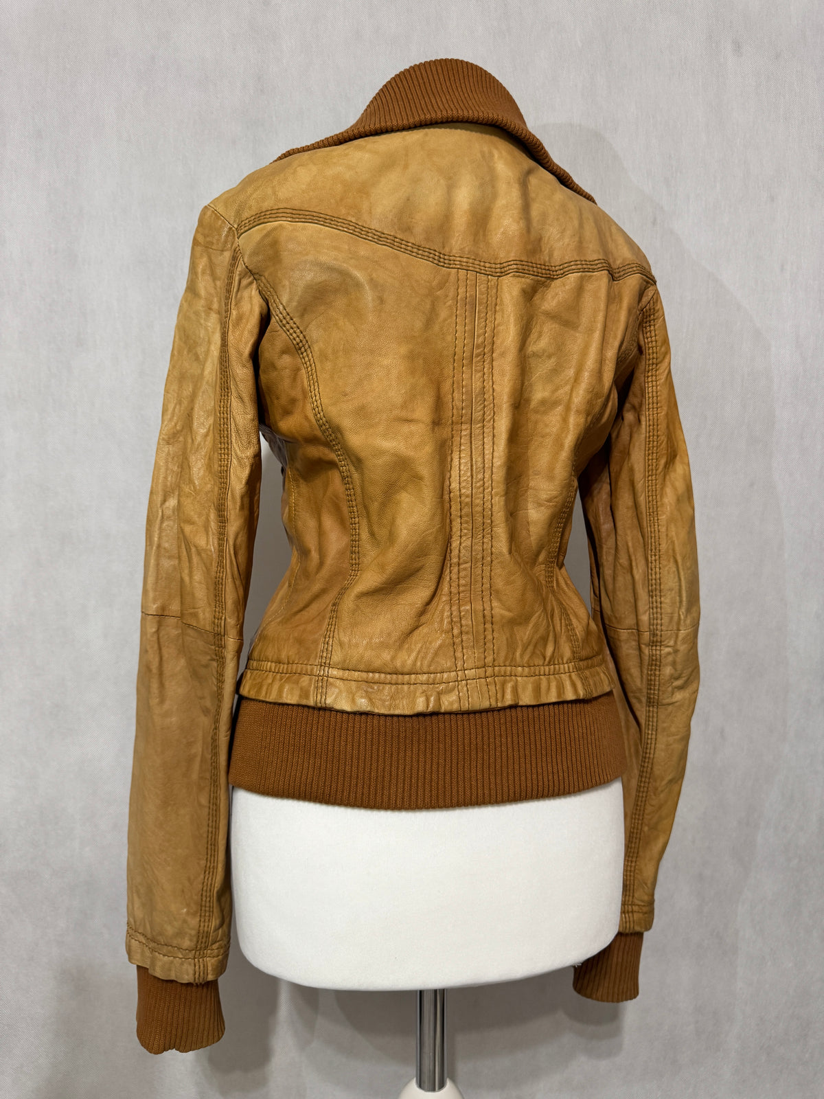 Vintage Shearling Leather Jacket