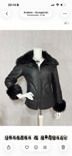 Midnight Faux-Fur Leather Jacket