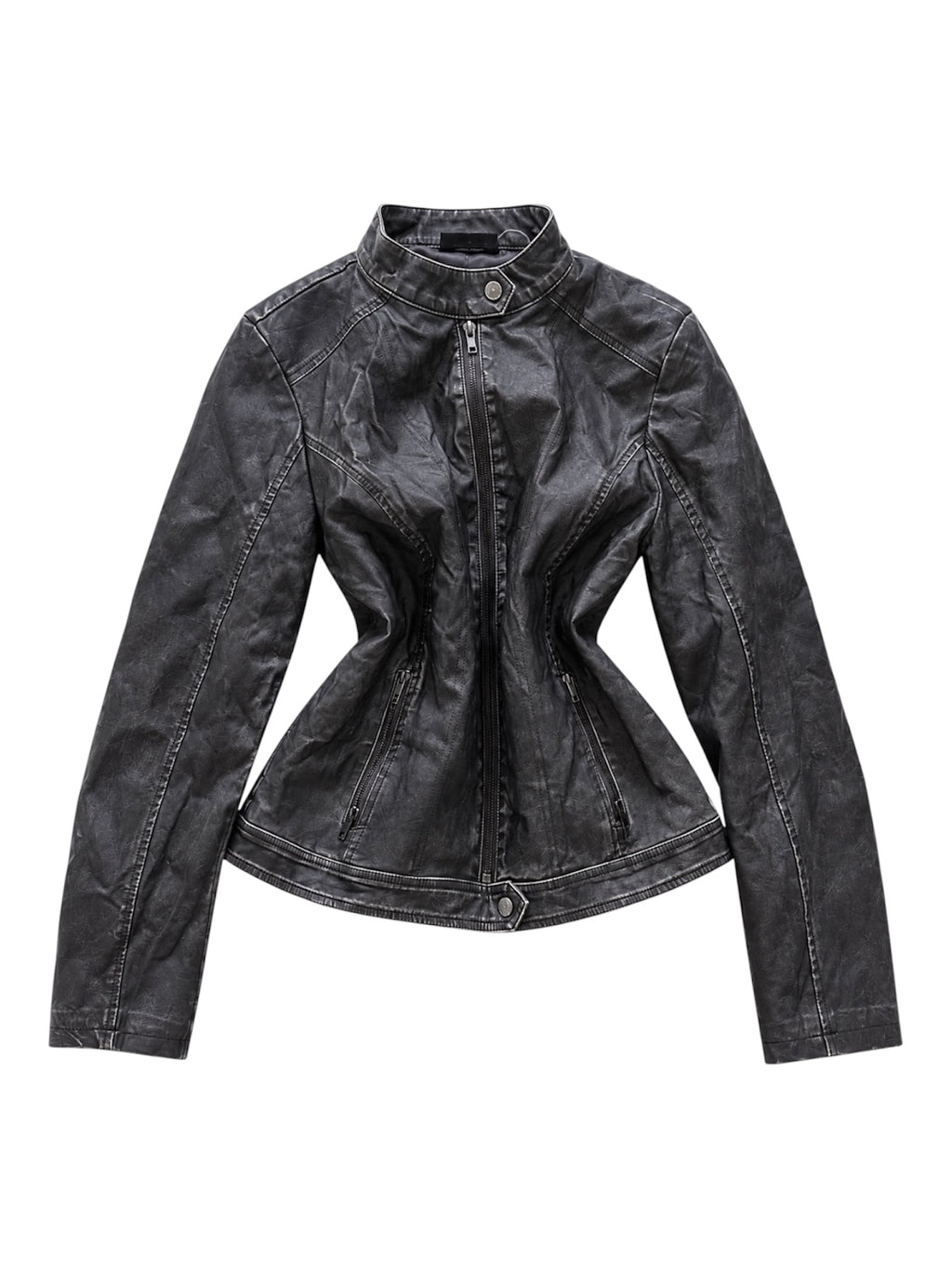 Avant Garde Grey Leather Jacket