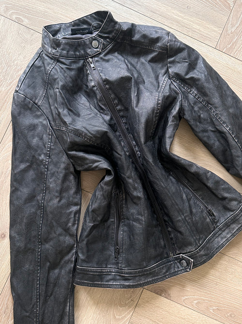 Avant Garde Grey Leather Jacket