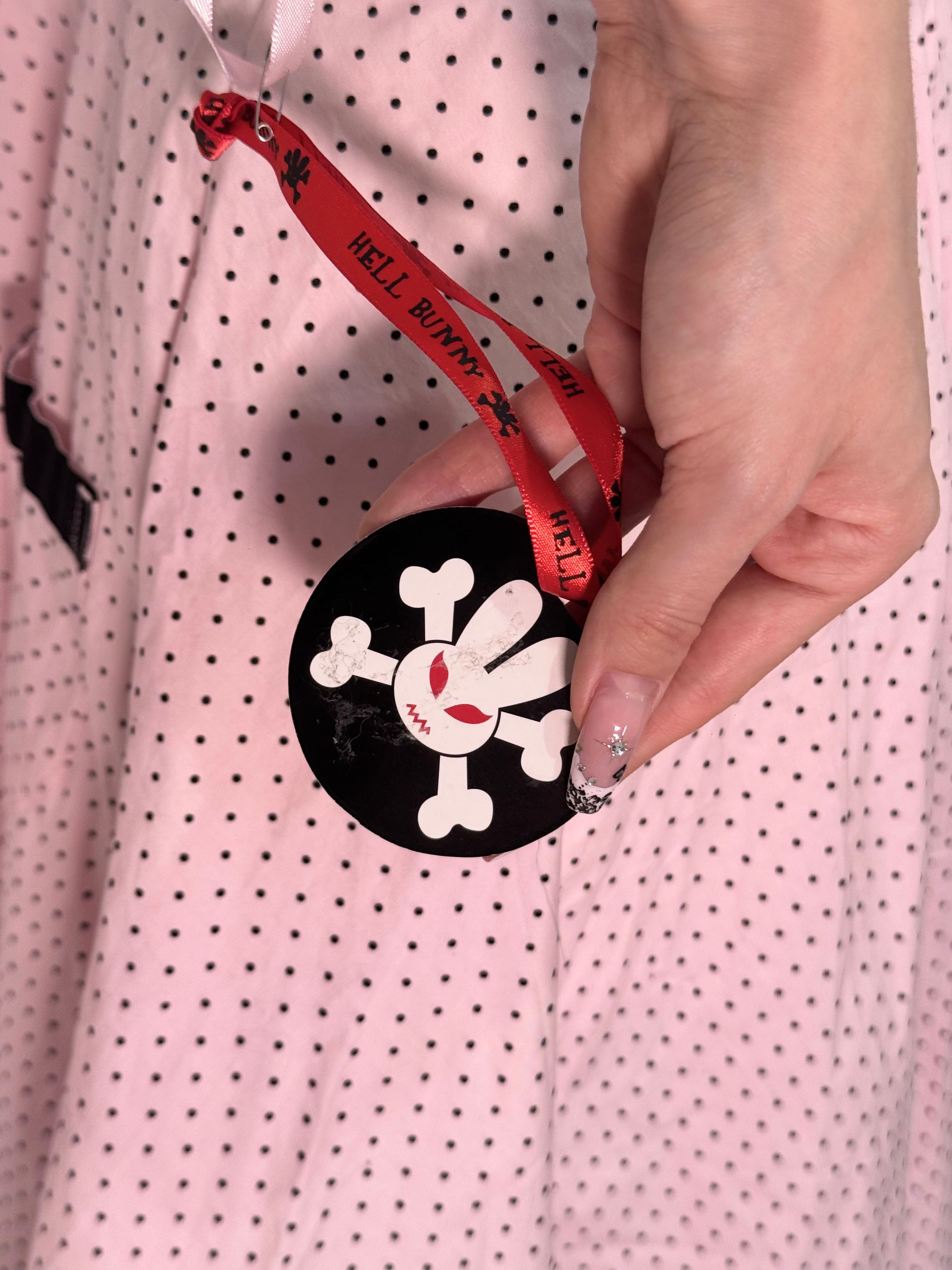 Hell Bunny Pink Polka Dot Rockabilly Dress