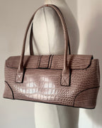 Pink leather bag