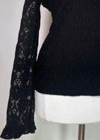 Gothic Black Lace Top