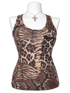 Animal Print Avant Garde Tank Top