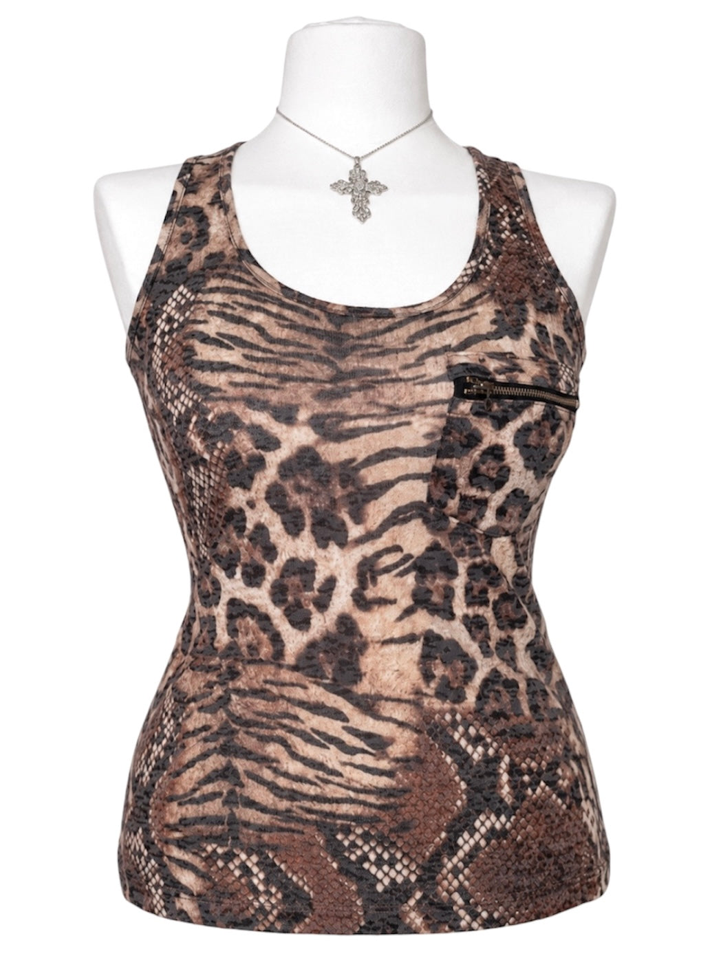 Animal Print Avant Garde Tank Top
