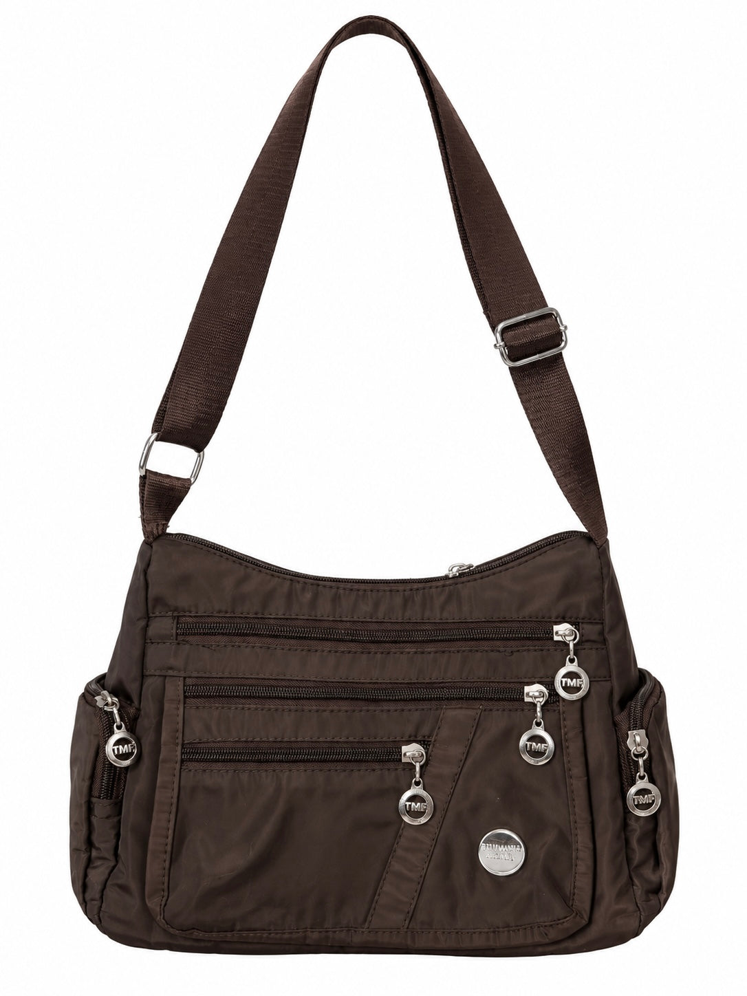 Dark Brown Utility Shoulder Bag