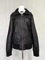 Black faux leather jacket