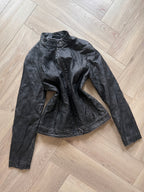 Avant Garde Grey Leather Jacket