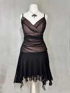 Dark Romance Draped Dress
