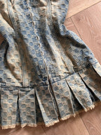 MISBHV Denim Monogram Mini Dress