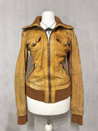Vintage Shearling Leather Jacket