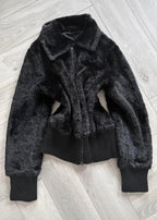 Avant Garde Black Fur Jacket