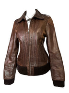 Dark Brown Real Leather Jacket