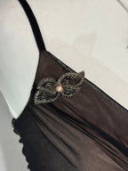 Dark Romance Draped Dress