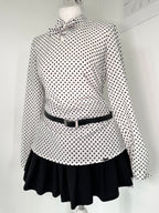Vintage 60s preppy Polka dot elegant shirt