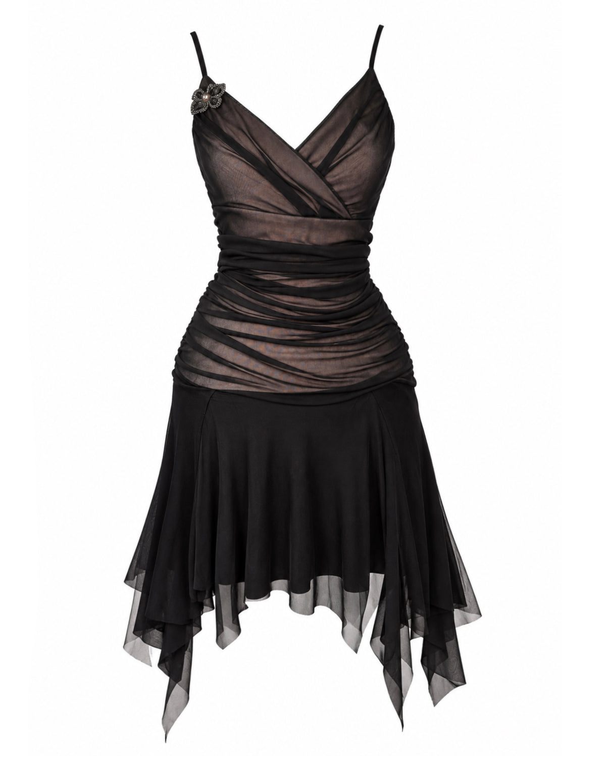 Dark Romance Draped Dress