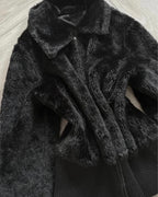 Avant Garde Black Fur Jacket