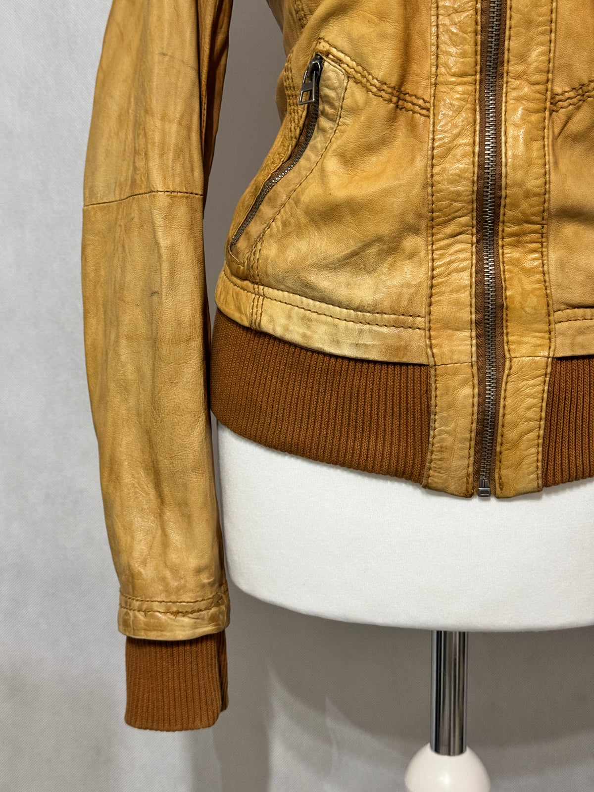 Vintage Shearling Leather Jacket