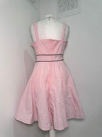 Hell Bunny Pink Polka Dot Rockabilly Dress