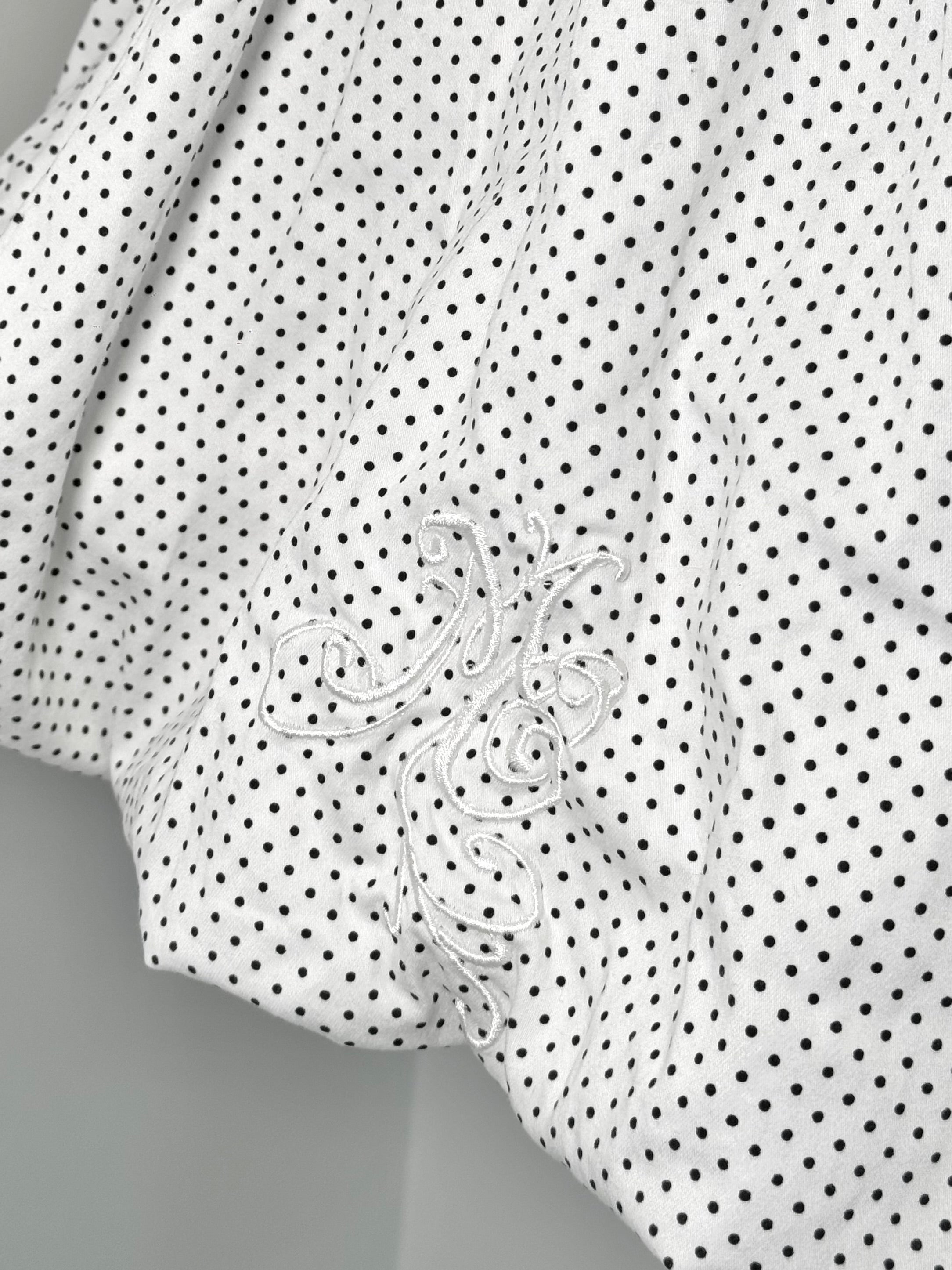 Vintage Polka dot bubble dress with cute bow belt