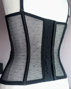 Dark lace corset top