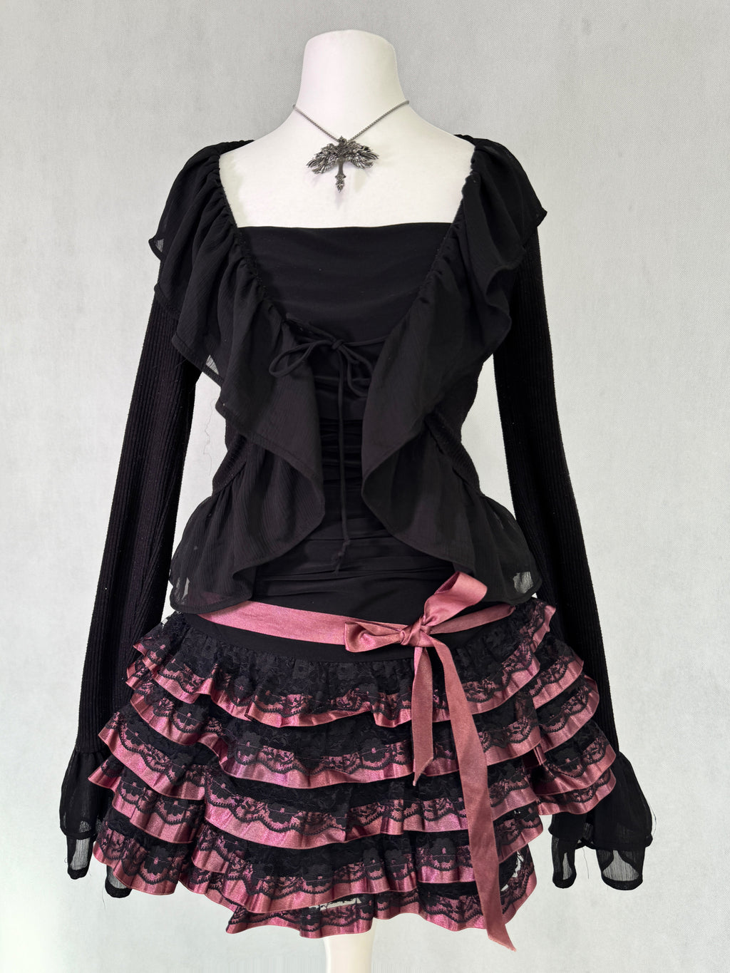 Pink Ribbon Gothic Dress