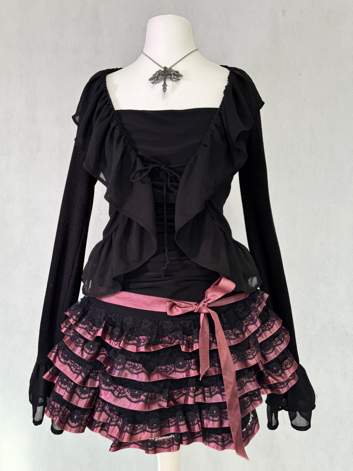 Pink Ribbon Gothic Dress