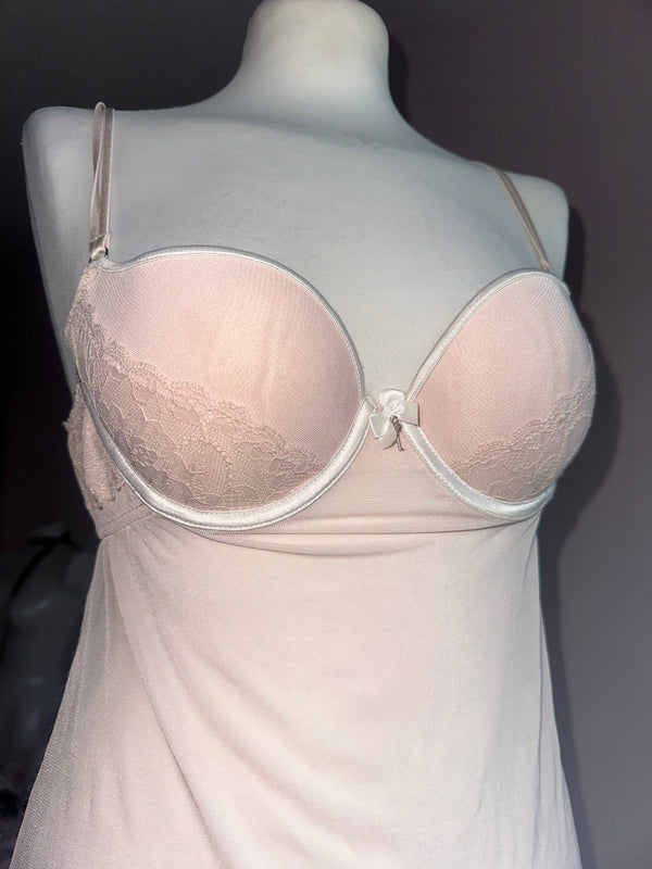 Pastel pink light babydoll top alternate