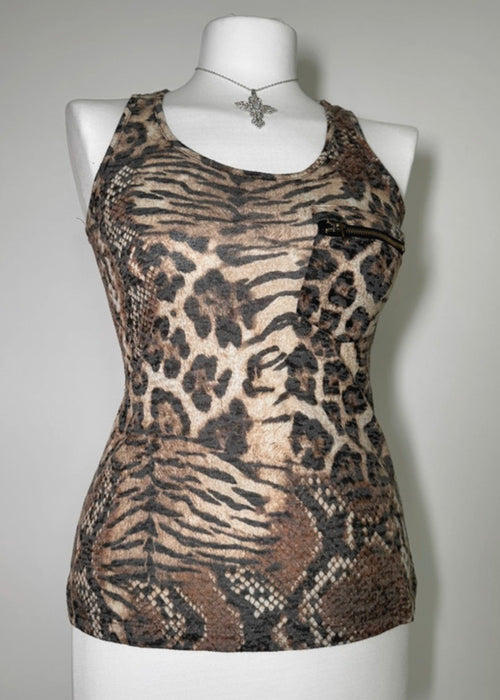 Animal Print Avant Garde Tank Top