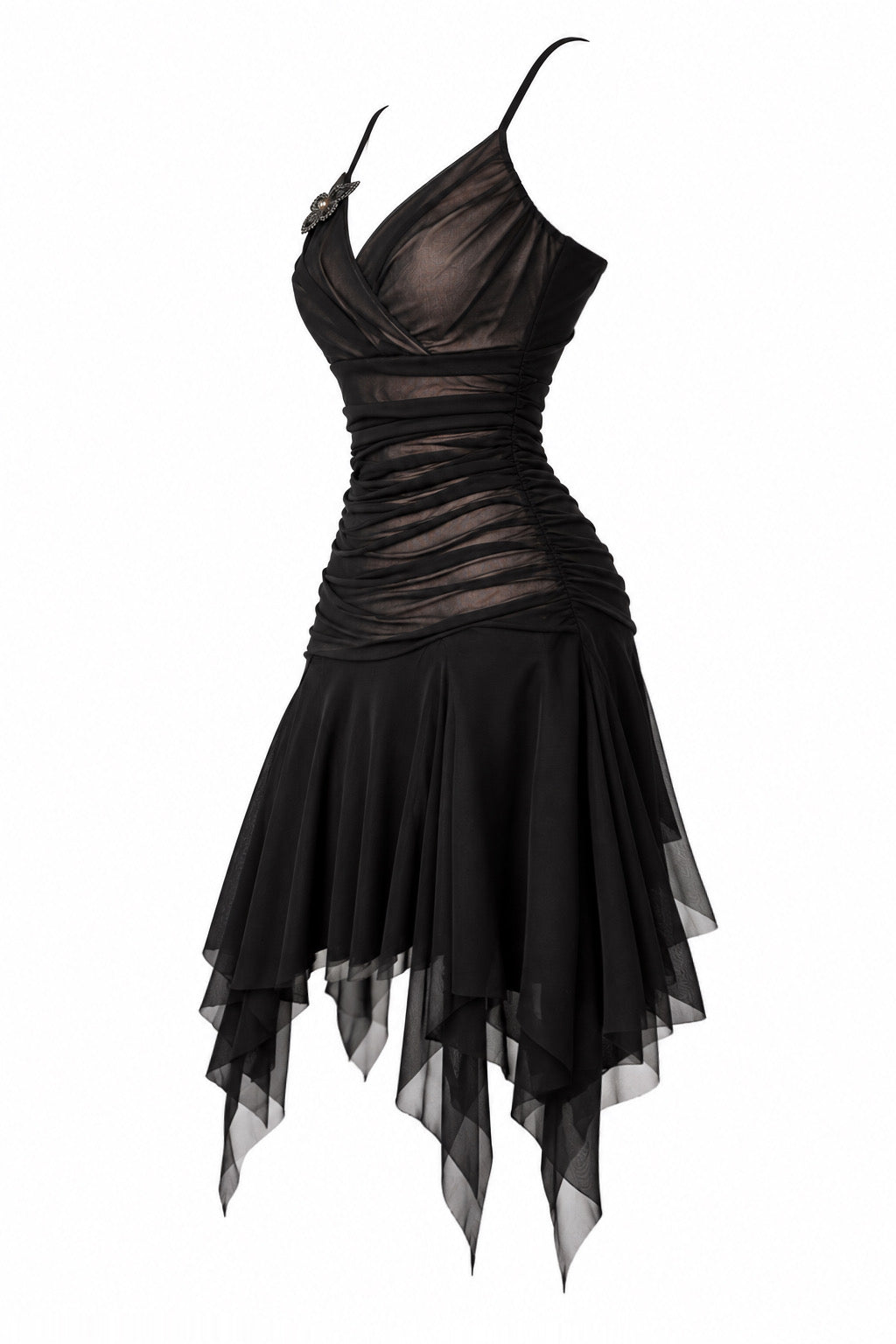 Dark Romance Draped Dress