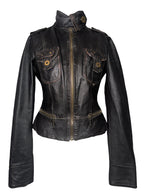 Vintage Black Real Leather Jacket