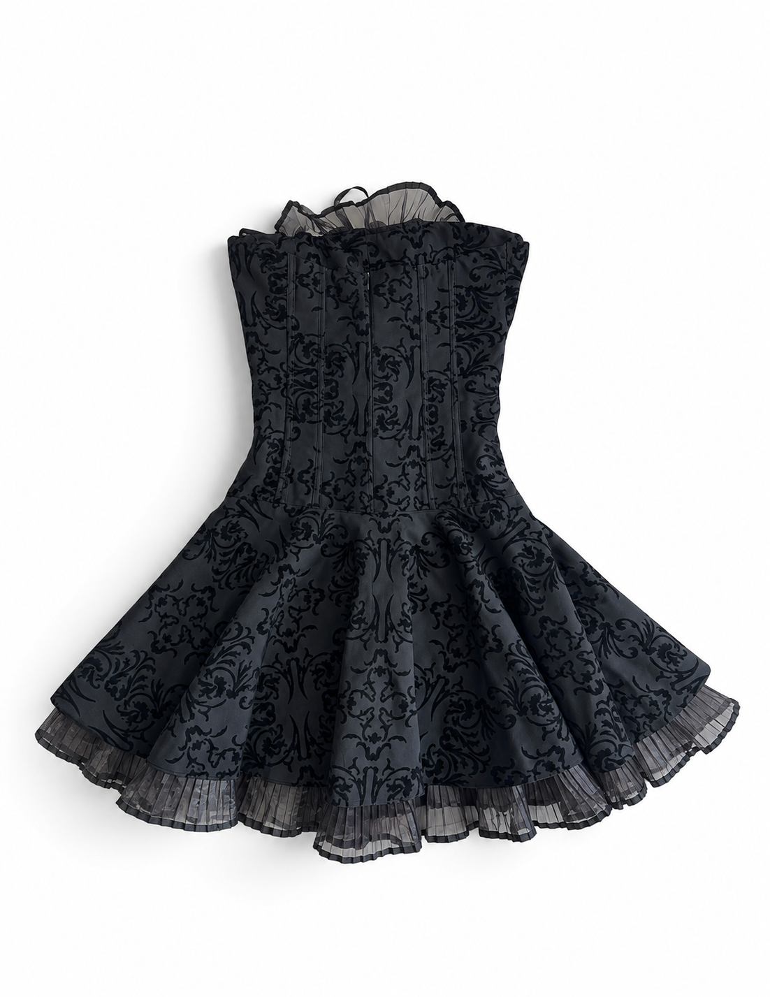 Black Baroque Corset Dress